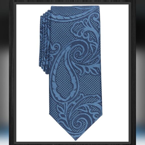 Alfani Slim Ballou Paisley Tie - Picture 1 of 8